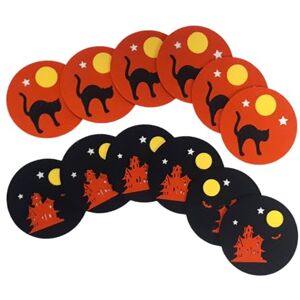 Pandecor Comarco Sa Underlägg, Filt, Orange/Svart, 11 cm Pandecor Comarco Sa Underlägg, Filt, Orange/Svart, 11 cm