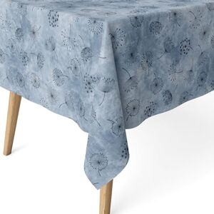 ECOMMERC3 Fläckbeständig bordsduk för rektangulärt bord storlek 140 x 140 cm fläckbeständig bordsduk extra mjuk och vattentät färg blå ECOMMERC3 Fläckbeständig bordsduk för rektangulärt bord storlek 140 x 140 cm fläckbeständig bordsduk extra mjuk och vattentät färg blå