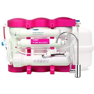 BWT P'URE Pink omvänd osmossystem premium magnesiummineraliserat vatten från slangen för upp till 5 personer AquaGreen-teknik enkel installation med förfilter och BWT P'URE Pink omvänd osmossystem premium magnesiummineraliserat vatten från slangen för upp till 5 personer AquaGreen-teknik enkel installation med förfilter och
