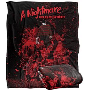 LOGOVISION NIGHTMARE ON ELM STREET silkeslen känsla supermjuk överkastfilt 152 x 127 cm LOGOVISION NIGHTMARE ON ELM STREET silkeslen känsla supermjuk överkastfilt 152 x 127 cm