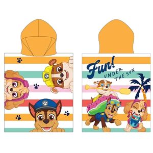 Character World Officiell Paw Patrol handduk poncho med huva supermjuk känsla, solig design med jakt, Rubble och Skye badrock perfekt för hemmet, badet och stranden, 55 x 50 cm Character World Officiell Paw Patrol handduk poncho med huva supermjuk känsla, solig design med jakt, Rubble och Skye badrock perfekt för hemmet, badet och stranden, 55 x 50 cm