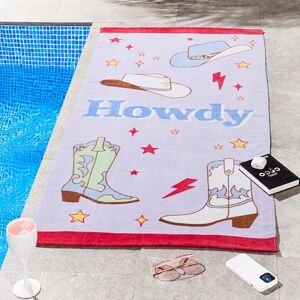 Sassy B Howdy Cowgirl Avsugande Strandhandduk Sassy B Howdy Cowgirl Avsugande Strandhandduk
