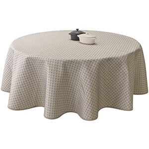 Le linge de Jules Fluffig fläckbeständig duk påfågel snöre – rund, 160 cm, beige, svart, saffran Le linge de Jules Fluffig fläckbeständig duk påfågel snöre – rund, 160 cm, beige, svart, saffran