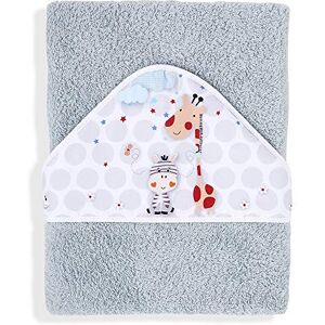 Interbaby badkappa 400 GSM bomull Terry modell Jungla grå 100 x 100 cm Interbaby badkappa 400 GSM bomull Terry modell Jungla grå 100 x 100 cm