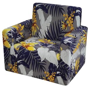 Comart Fashion soffskydd – 1-sits stolskydd – stretch med armstöd – halkskydd – fläcksäkert och reptåligt skydd – andas – maskintvättbar – tropisk blå Comart Fashion soffskydd – 1-sits stolskydd – stretch med armstöd – halkskydd – fläcksäkert och reptåligt skydd – andas – maskintvättbar – tropisk blå