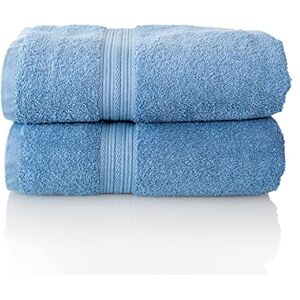 ALCLEAR Komfort frottéhandduk set absorberande av 100% ekologisk bomull, frottéserie i 6 färger och 5 storlekar, färg: denimblå, 2 x bastuhanddukar 70 x 200 cm ALCLEAR Komfort frottéhandduk set absorberande av 100% ekologisk bomull, frottéserie i 6 färger och 5 storlekar, färg: denimblå, 2 x bastuhanddukar 70 x 200 cm