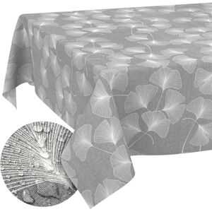 ANRO Tyg bordsduk bordslinne textilduk bomull polyestertyg tvättbar lättvårdad, i rund oval kantig maskros 100 x 140 cm skäregg ANRO Tyg bordsduk bordslinne textilduk bomull polyestertyg tvättbar lättvårdad, i rund oval kantig maskros 100 x 140 cm skäregg