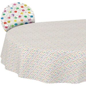 ANRO Tyg bordsduk bordslinne textilbordsduk bomull polyestertyg tvättbar lättvårdad, i rund oval kantig mimi oval 180 x 140 cm skärkant ANRO Tyg bordsduk bordslinne textilbordsduk bomull polyestertyg tvättbar lättvårdad, i rund oval kantig mimi oval 180 x 140 cm skärkant