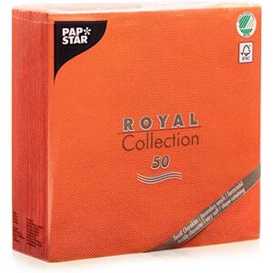 PAPSTAR , 50 servetter "ROYAL Collection" 1/4 vikta 40 cm x 40 cm nektarin, #84813 PAPSTAR , 50 servetter "ROYAL Collection" 1/4 vikta 40 cm x 40 cm nektarin, #84813