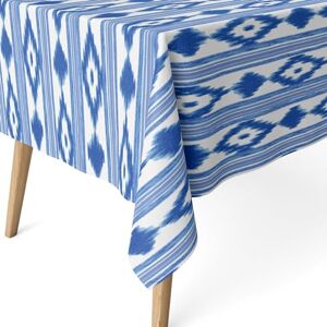 ECOMMERC3 Fläckbeständig bordsduk för rektangulärt bord storlek 140 x 140 cm fläckbeständig bordsduk extra mjuk och vattentät färg blå ECOMMERC3 Fläckbeständig bordsduk för rektangulärt bord storlek 140 x 140 cm fläckbeständig bordsduk extra mjuk och vattentät färg blå