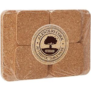 apollo THE HOUSEWARES BRAND apollo THE HOUSEWARES VARUMÄRKE Fyrkantig kork bordstablett och underlägg set med 4, runda kanter, värmebeständig, hållbar, biologiskt nedbrytbar, 30 x 20 x 1 cm, naturlig apollo THE HOUSEWARES BRAND apollo THE HOUSEWARES VARUMÄRKE Fyrkantig kork bordstablett och underlägg set med 4, runda kanter, värmebeständig, hållbar, biologiskt nedbrytbar, 30 x 20 x 1 cm, naturlig