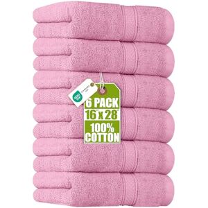 Utopia Towels [6-pack premium handduksset, (40 x 71 cm) 100 % ringspunnen bomull, ultramjuk och mycket absorberande 600 GSM handdukar för badrum, gym, dusch, hotell och spa (rosa) Utopia Towels [6-pack premium handduksset, (40 x 71 cm) 100 % ringspunnen bomull, ultramjuk och mycket absorberande 600 GSM handdukar för badrum, gym, dusch, hotell och spa (rosa)