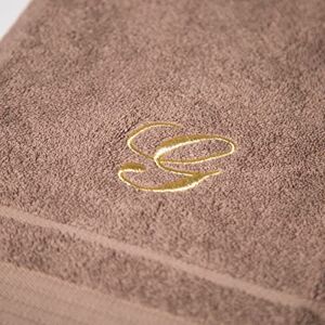Caleffi Broderad handduk med gäst, Bomull, Kaffe, Standard, 71328, Caleffi Broderad handduk med gäst, Bomull, Kaffe, Standard, 71328,