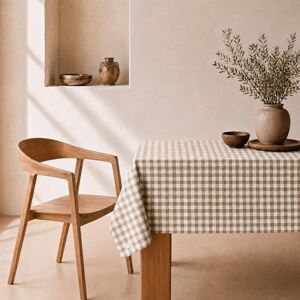 svet Fläcksäker bordsduk med extra mjukt tyg, fyrkantigt bord, vattentät bomull, 140 x 140 cm (Vichy beige bild) svet Fläcksäker bordsduk med extra mjukt tyg, fyrkantigt bord, vattentät bomull, 140 x 140 cm (Vichy beige bild)