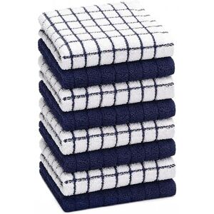 Bumble Towels Bumble Kökshanddukar diskhanddukar i 100% bomull för disk 30 x 30 cm 405 GSM 8-pack, marinblå Bumble Towels Bumble Kökshanddukar diskhanddukar i 100% bomull för disk 30 x 30 cm 405 GSM 8-pack, marinblå