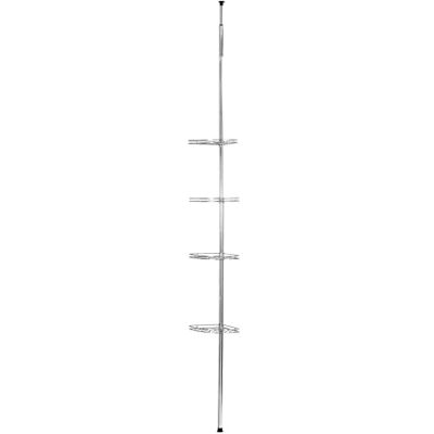 Wenko 18596100 teleskopiskt duschhörnelement Prea 4 förvaringskorgar, metall rostfritt stål, 28 x 56275 x 20 cm, glänsande Wenko 18596100 teleskopiskt duschhörnelement Prea 4 förvaringskorgar, metall rostfritt stål, 28 x 56275 x 20 cm, glänsande