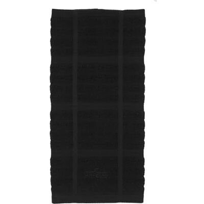 All-Clad Helklädda textilier 100 procent kammad frottéögla bomullshandduk, överdimensionerad, mycket absorberande och antimikrobiell, 43 cm x 76 cm, solid, svart All-Clad Helklädda textilier 100 procent kammad frottéögla bomullshandduk, överdimensionerad, mycket absorberande och antimikrobiell, 43 cm x 76 cm, solid, svart