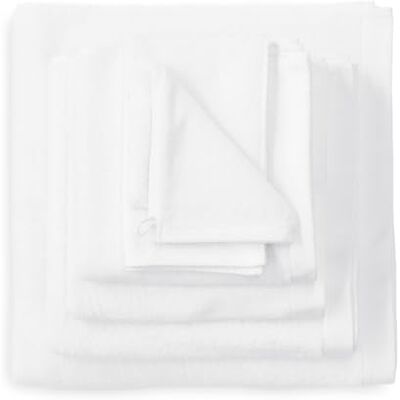 Heckett Lane Bath Beach Towel, 100% bomull, vit, 90 x 180 cm, 2.0 stycken Heckett Lane Bath Beach Towel, 100% bomull, vit, 90 x 180 cm, 2.0 stycken