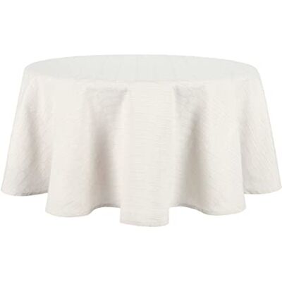 Martha Stewart Honeycomb bordsduk, 178 cm rund, naturlig Martha Stewart Honeycomb bordsduk, 178 cm rund, naturlig