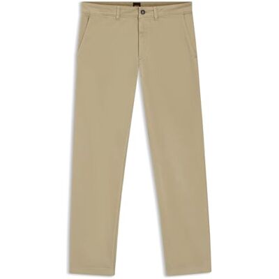 Boss Chino-Regular-1 Trousers_Flat, ljusbrun och pastell, 32W/36L herr Boss Chino-Regular-1 Trousers_Flat, ljusbrun och pastell, 32W/36L herr