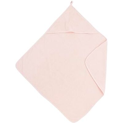 MEYCO Baby Uni frottéhandduk med huva, badhandduk (tillverkad av 100% bomull, underbart mjuk, hög kvalitet, fuktabsorberande, storlek: 75 x 75 cm), mjuk rosa MEYCO Baby Uni frottéhandduk med huva, badhandduk (tillverkad av 100% bomull, underbart mjuk, hög kvalitet, fuktabsorberande, storlek: 75 x 75 cm), mjuk rosa