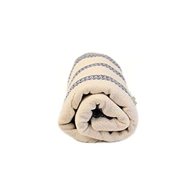 Bonamaison 100% bomull peshtemal, turkisk handduk, Fouta Peshtemal Hammamhandduk, strand- och badhandduk, lätt, mjuk och absorberande, 90 x 180 cm Bonamaison 100% bomull peshtemal, turkisk handduk, Fouta Peshtemal Hammamhandduk, strand- och badhandduk, lätt, mjuk och absorberande, 90 x 180 cm
