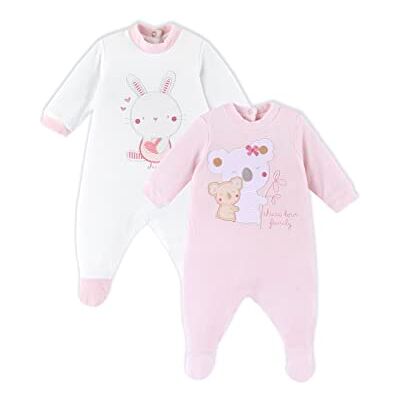 Chicco Set av chenille-sparkdräkt med fot, baby – unisex, rosa, 50/1m Chicco Set av chenille-sparkdräkt med fot, baby – unisex, rosa, 50/1m