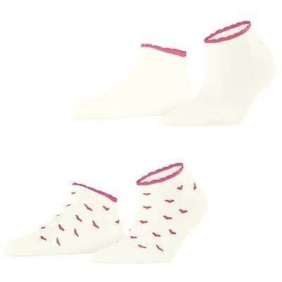ESPRIT Sneakersstrumpor för kvinnor Little Hearts 2-pack W Sn bomull kort mönstrad 2 par, vit off-white 2040, 35–38 ESPRIT Sneakersstrumpor för kvinnor Little Hearts 2-pack W Sn bomull kort mönstrad 2 par, vit off-white 2040, 35–38