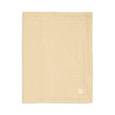 Jollein Babyfilt jacquard – vanilj – 75 x 100 cm – 100% bomull – GOTS certifierad – 0,5 TOG – babyfilt i muslin – andningsaktiv och hudvänlig – för vagga och barnsäng Jollein Babyfilt jacquard – vanilj – 75 x 100 cm – 100% bomull – GOTS certifierad – 0,5 TOG – babyfilt i muslin – andningsaktiv och hudvänlig – för vagga och barnsäng