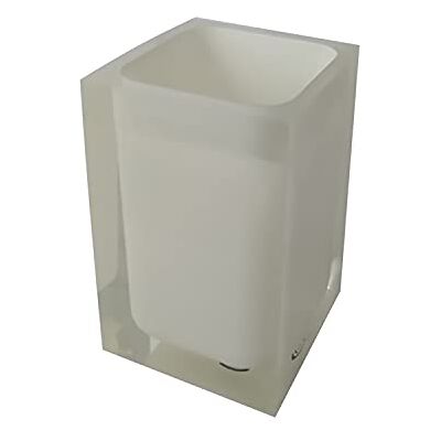 Gedy Auckland vit tandborsthållare, mått och vikt: 11 x 7,2 x 7,2 cm och 0,29 kg, högkvalitativ transparent hartstandborsthållare, R&S-design, handgjord, 2 års garanti Gedy Auckland vit tandborsthållare, mått och vikt: 11 x 7,2 x 7,2 cm och 0,29 kg, högkvalitativ transparent hartstandborsthållare, R&S-design, handgjord, 2 års garanti