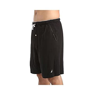 Nautica Avslappnade mysshorts för sömn och avkoppling, mjuka, stickade, med elastisk midja., L Nautica Avslappnade mysshorts för sömn och avkoppling, mjuka, stickade, med elastisk midja., L