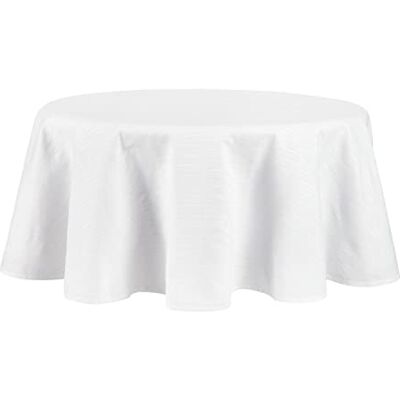 Martha Stewart Honeycomb bordsduk, 178 cm rund, (vit) Martha Stewart Honeycomb bordsduk, 178 cm rund, (vit)