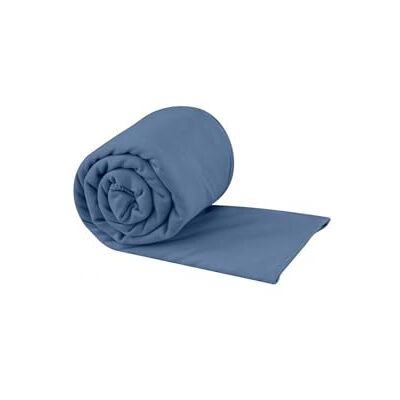 Sea to Summit – fickmikrofiberhandduk M – handduk – liten förpackningsstorlek – ultraabsorberande och snabbtorkande – viskande ljus – hängögla och fodral – för backpacking – 50 x 100 cm – månljusblå – Sea to Summit – fickmikrofiberhandduk M – handduk – liten förpackningsstorlek – ultraabsorberande och snabbtorkande – viskande ljus – hängögla och fodral – för backpacking – 50 x 100 cm – månljusblå –