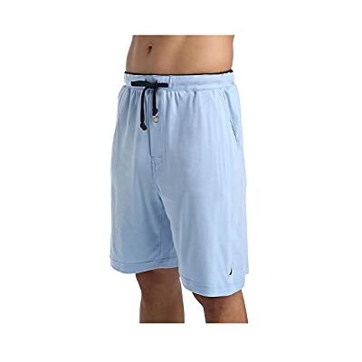 Nautica Avslappnade mysshorts för sömn och avkoppling, mjuka, stickade, med elastisk midja., XL Nautica Avslappnade mysshorts för sömn och avkoppling, mjuka, stickade, med elastisk midja., XL