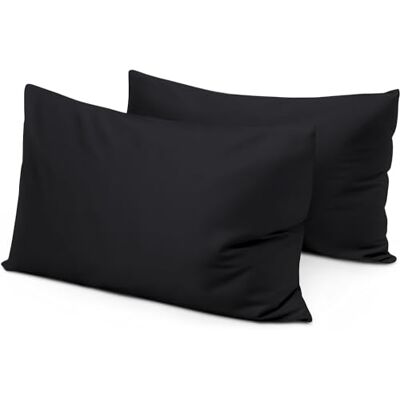 beddingstar Resekudde fodral 12 x 16 storlek egyptisk bomull set med 2 blixtlås stängning småbarn örngott 600 trådtäthet 100% egyptisk bomull paket med 2, resekudde överdrag 30 x 40 cm, svart fast beddingstar Resekudde fodral 12 x 16 storlek egyptisk bomull set med 2 blixtlås stängning småbarn örngott 600 trådtäthet 100% egyptisk bomull paket med 2, resekudde överdrag 30 x 40 cm, svart fast