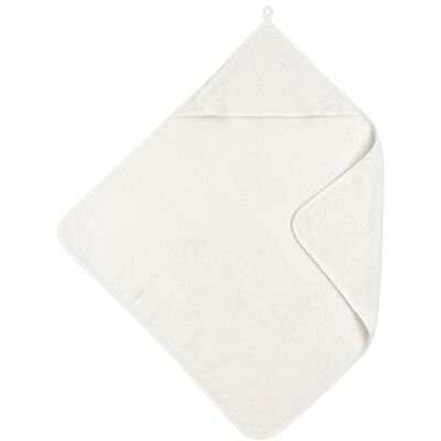 MEYCO Baby Uni frottéhandduk med huva, badhandduk (tillverkad av 100% bomull, underbart mjuk, hög kvalitet, fuktabsorberande, storlek: 75 x 75 cm), Offwhite MEYCO Baby Uni frottéhandduk med huva, badhandduk (tillverkad av 100% bomull, underbart mjuk, hög kvalitet, fuktabsorberande, storlek: 75 x 75 cm), Offwhite