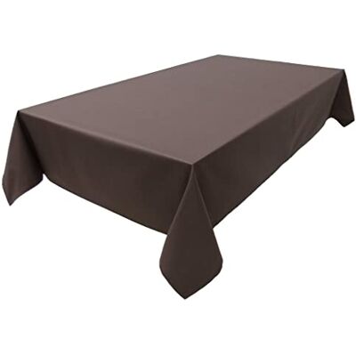 Lemos Home Högkvalitativ bordsduk bordslinne av 100 % bomullssamling, koncept, valbar färg och storlek (bordsduk – 150 x 260 cm, choklad) Lemos Home Högkvalitativ bordsduk bordslinne av 100 % bomullssamling, koncept, valbar färg och storlek (bordsduk – 150 x 260 cm, choklad)