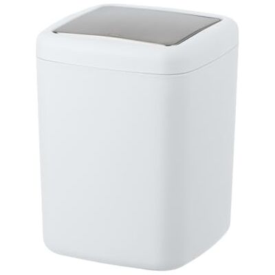Wenko Vinglockshink mod. Barcelona S, 3 liters kapacitet, bordsavfallsbehållare med lock för kök och matsal, liten kosmetikahink av speciell plast, BPA-fri, 15 x 20 x 15 cm, vit Wenko Vinglockshink mod. Barcelona S, 3 liters kapacitet, bordsavfallsbehållare med lock för kök och matsal, liten kosmetikahink av speciell plast, BPA-fri, 15 x 20 x 15 cm, vit