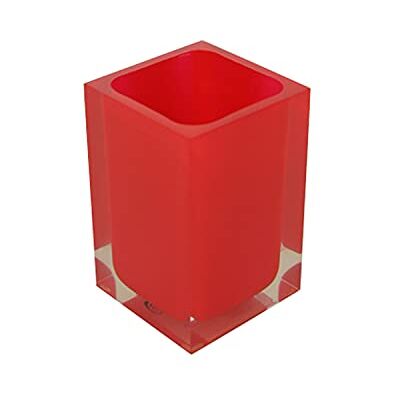 Gedy Auckland röd tandborsthållare, mått och vikt: 11 x 7,2 x 7,2 cm och 0,29 kg, högkvalitativ transparent hartstandborsthållare, R&S-design, handgjord, 2 års garanti Gedy Auckland röd tandborsthållare, mått och vikt: 11 x 7,2 x 7,2 cm och 0,29 kg, högkvalitativ transparent hartstandborsthållare, R&S-design, handgjord, 2 års garanti