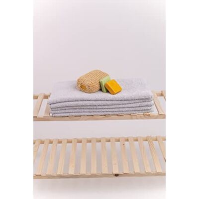 Questo Casa , 5-delad handduk, 100% bomull, badhandduk/handduk, grå, 50x90 cm Questo Casa , 5-delad handduk, 100% bomull, badhandduk/handduk, grå, 50x90 cm
