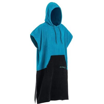 Osprey Vuxen unisex poncho-handduk med huva för män och kvinnor surfing simning med vattentätt sätesskydd sektion Osprey Vuxen unisex poncho-handduk med huva för män och kvinnor surfing simning med vattentätt sätesskydd sektion