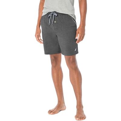 Nautica Avslappnade mysshorts för sömn och avkoppling, mjuka, stickade, med elastisk midja., L Nautica Avslappnade mysshorts för sömn och avkoppling, mjuka, stickade, med elastisk midja., L