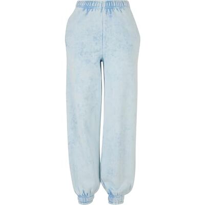 Urban Classics dam handduk tvättade sweatpants, Balticblue, 4XL Urban Classics dam handduk tvättade sweatpants, Balticblue, 4XL