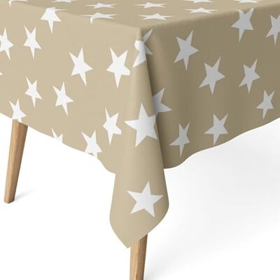 ECOMMERC3 Smutsavvisande bordsduk för rektangulära bord 180 x 140 cm – extra mjuk, vattentät, smutsavvisande bordsduk, färg polarbeige ECOMMERC3 Smutsavvisande bordsduk för rektangulära bord 180 x 140 cm – extra mjuk, vattentät, smutsavvisande bordsduk, färg polarbeige