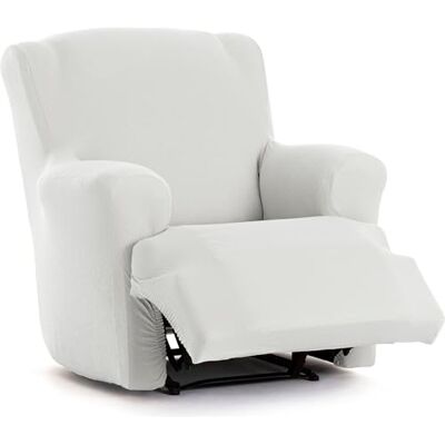 ECOMMERC3 Fåtöljöverdrag fötter tillsammans Bielastisk relax i ett stycke – sofföverdrag fötter tillsammans avslappnande färg vit passform monteringsskum ECOMMERC3 Fåtöljöverdrag fötter tillsammans Bielastisk relax i ett stycke – sofföverdrag fötter tillsammans avslappnande färg vit passform monteringsskum