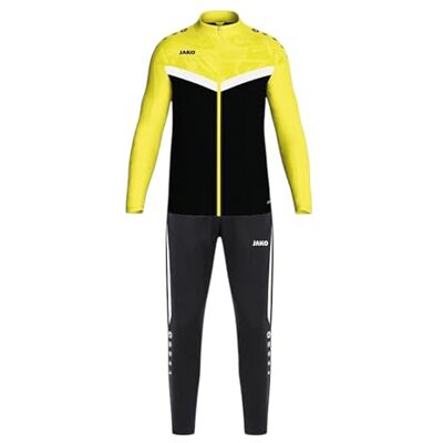 JAKO Unisex polyesterdräkt ikonisk, svart/mjuk gul, S JAKO Unisex polyesterdräkt ikonisk, svart/mjuk gul, S