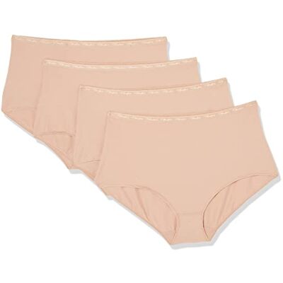 Playtex Maxi ekologisk bomull bekväm slips, beige, 50 (set med 4) dam, Beige färg Playtex Maxi ekologisk bomull bekväm slips, beige, 50 (set med 4) dam, Beige färg