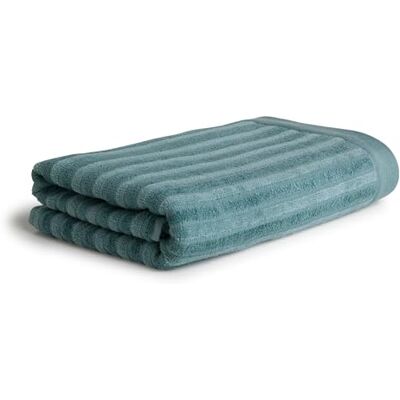 Möve Monokroma ränder velourhandduk 50 x 100 cm tillverkad av 80% bomull/20% viskos av bambulosa, Malachite Möve Monokroma ränder velourhandduk 50 x 100 cm tillverkad av 80% bomull/20% viskos av bambulosa, Malachite