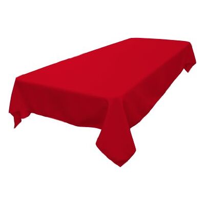 LA Linen Polyester Poplin rektangulär bordsduk 152,4 x 213,3 x 0,04 cm, TCpop60x84_RedP98 LA Linen Polyester Poplin rektangulär bordsduk 152,4 x 213,3 x 0,04 cm, TCpop60x84_RedP98
