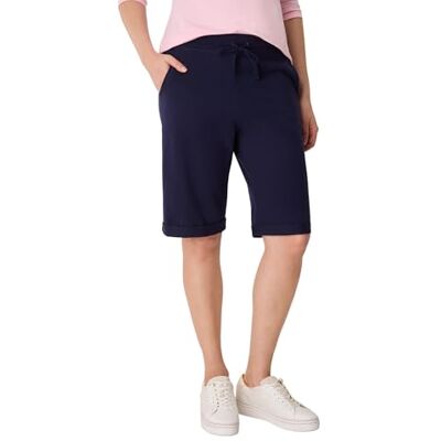 Hanes dam fransk terry-bermudashorts, Marinblått Xsp, S Hanes dam fransk terry-bermudashorts, Marinblått Xsp, S